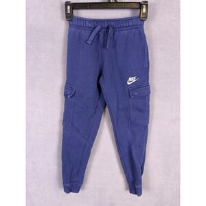 Nike Boys Fleece Joggers Sweatpants Size XS Midnight Navy Blue